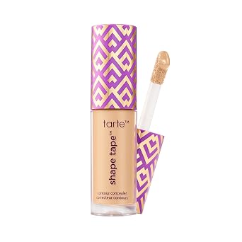 tarte shape tape corrector – Cobertura completa, acabado mate para debajo de los ojos, ojeras, líneas finas, enrojecimiento y decoloración, larga duración, dermatológicamente probado, vegano, sin