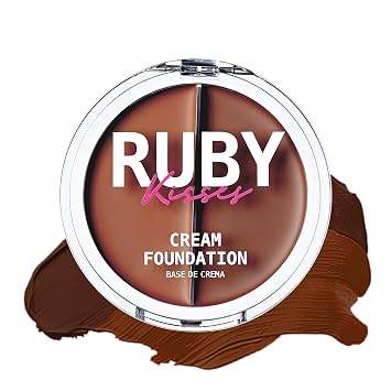 Ruby Kisses 3D Face Creator - Base y corrector en crema, 12 horas de duración, cobertura media a completa, no grasosos, ideales para maquillaje y paleta de contorno (Nivel 15)