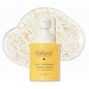 FOREST Vita C-Tangerine - Suero tonificante de 1.69 onzas líquidas de suero vitamínico enriquecido con extracto de mandarina, niacinamida 5, pantenol y glutatión, cápsulas vitamínicas para aumentar el brillo, cuidado de la piel coreano