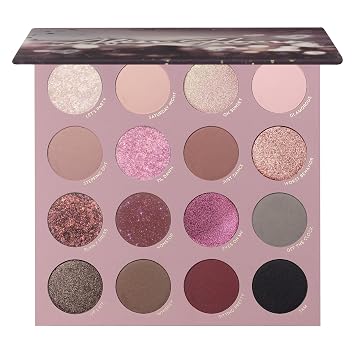 ColourPop After Hours Paleta de sombras de ojos - Paleta de maquillaje malva ahumado con acabados metálicos, mate, purpurina y mate brillante - Fórmula acumulable, mezclable y de alto pigmento (0.65