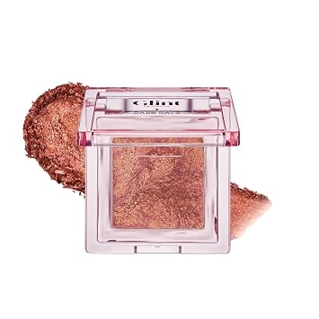 Resaltador de mármol Glint (bronce atardecer, 0.08 onzas), maquillaje coreano. Inspirado al horno para un brillo suave y radiante, un uso duradero. Enriquecido con partículas de microperlas