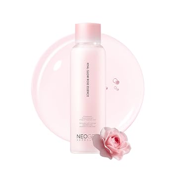 DERMALOGY by Neogen Hyal Glow Esencia de Rosa - Esencia Hidratante con 74% de Agua de Rosa de Damasco y Aceite de Flor y Extracto 160ml / 5.41 oz