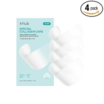 ANUA PDRN Parche de Colágeno Fundente para Cuello, Parche de Película Fina de Fusión Instantánea con ADN de Salmón para Arrugas del Cuello, Frente, Reafirmante, Lifting, Anti-Flacidez, Cuidado