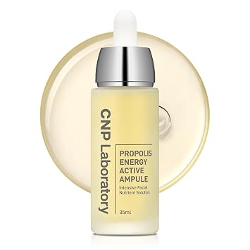 CNP Honey Glow Serum - Suero de ácido hialurónico y propóleo para hidratar, antienvejecimiento, suero calmante de centella, para piel sensible, cuidado de la piel coreana (1.18 fl. oz)