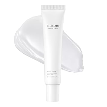 mixsoon Crema de ojos de frijoles - Nutritiva y reafirmante para ojeras, hinchazón, frijoles fermentados y complejo de péptidos niacinamida 0.7 fl oz / 0.67 onzas líquidas