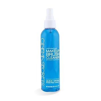 Original Cinema Secrets Blue Vanilla - Spray limpiador de brochas de maquillaje, 6 onzas líquidas