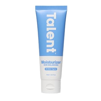 Talent Skin Equilibrante Hidratante – K Beauty Care For Men, verificado por EWG, sin fragancia, loción facial ligera de niacinamida al 2%, libre de crueldad, 2.5 onzas líquidas