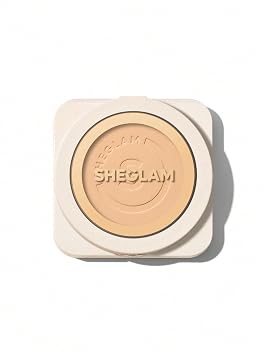 SHEGLAM SKin-Focus - Base de maquillaje en polvo de cobertura completa con control de aceite, ligero, polvo prensado para la cara, color nude
