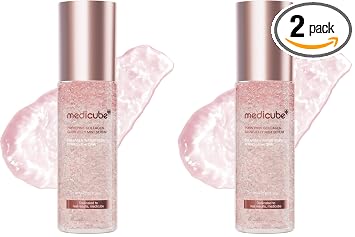 medicube Jelly Mist Serum con colágeno PDRN rosa, 2.02 onzas líquidas (paquete de 2)