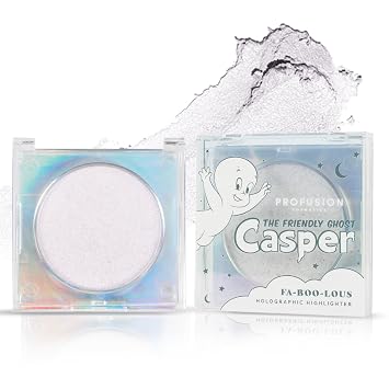 Profusion Cosmetics Casper the Friendly Ghost Fabulous - Resaltador holográfico para un brillo sobrenatural y mezcla sin esfuerzo para un brillo perfecto y sutilmente brillante con larga duración