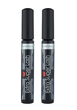 Máscara Rimmel Extra Super Lash, color negro