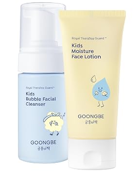 GOONGBE - Juego de jabón facial y loción facial para niños, sin lágrimas