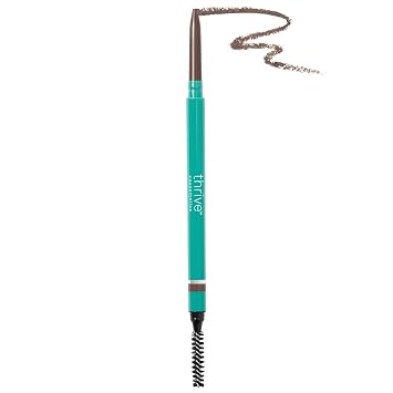 Thrive Causemetics Infinity - Lápiz de cejas impermeable, tono marrón medio