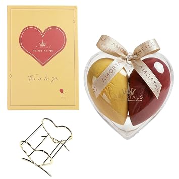 Esponja de belleza de maquillaje profesional (paquete de 2) con soporte, juego de regalo, base y esponja de mezcla para cobertura completa, aplicación sin rayas, sin crueldad, vegana y sin