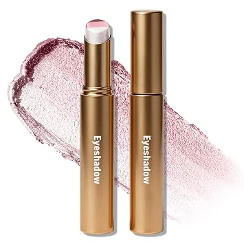 Sombra de ojos degradada de 3 colores, lápiz de sombra de ojos con brillo blanco, rosa, rosa, rosa, brillante, impermeable, de larga duración, mezclable, brillo de ojos, iluminador para aspecto