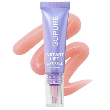 goPure Gel para ojos Instant Lift - Para mejorar el aspecto de bolsas de ojos, arrugas, líneas finas y ojeras, cuidado de la piel antienvejecimiento con MaxLift3 Biotech