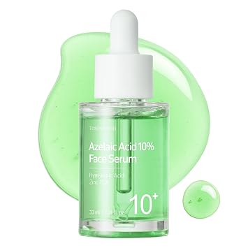 TOSOWOONG - Suero facial con 10 % de ácido azelaico, 33 ml/1.11 oz, calma el enrojecimiento e imperfecciones, centella asiática para acné, niacinamida, ácido hialurónico, cuidado coreano, color