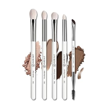 Albeaut Juego de brochas para sombra de ojos, cabello natural premium y