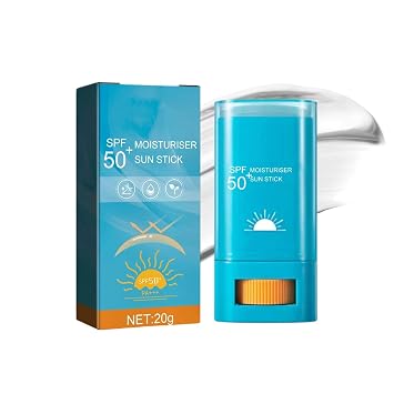 Protector solar hidratante en barra SPF 50+, protector solar coreano para cara y cuerpo, resistente al agua y ligero, protección UV eficaz para todo tipo de piel, sin blanco fundido, 0.7 onzas (1