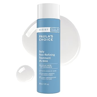 Tratamiento diario para minimizar poros con 2% BHA de Paula's Choice RESIST, exfoliante para poros abiertos, 3 onzas