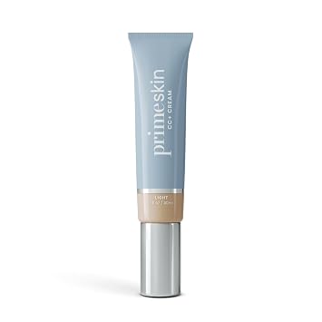 Prime Prometics PrimeSkin CC+ Crema para Mujeres Maduras – Base Ligera de Líquido a Polvo – Difumina los Poros y Cubre las Manchas de la Edad – Sin Arrugas, Hidratante y Acabado Mate Suave para Piel