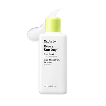 Dr.Jart+ Every Sun Day Sun Fluid - Protector solar coreano SPF 50+ para el rostro | Cuidado de la piel coreano, 3.38 onzas líquidas
