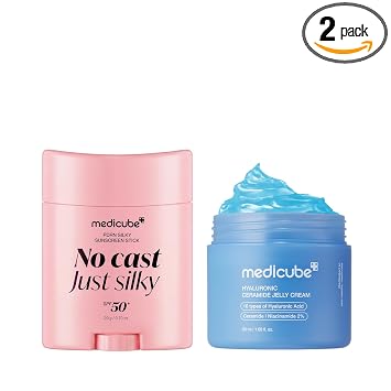 medicube Hidratación y Matte Sun Duo: PDRN Sun Stick & Hyaluronic Jelly Cream