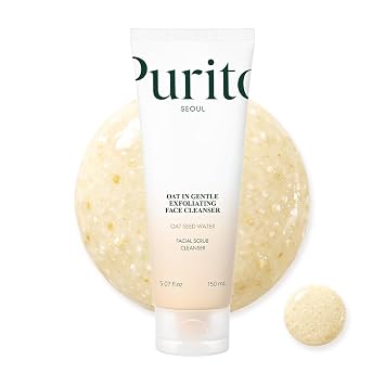 PURITO Oat Exfoliating Cleanser for Sensitive Skin, 5.07 fl.oz