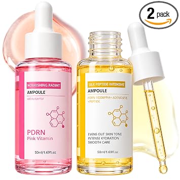 Ampollas de péptido de seda de colágeno profundo, suero de péptido rosa PDRN, suero coreano antienvejecimiento, hidrata e hidrata, mejora la elasticidad de la piel, reduce la piel opaca y las líneas