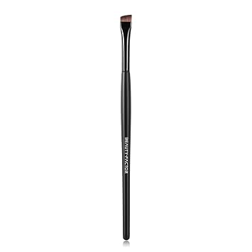 Cepillo de cejas para cejas arregladas – Cepillo profesional en ángulo y carrete para una aplicación precisa, mezcla y modelado de lápices de cejas, polvos y geles – ideal para un aspecto natural o