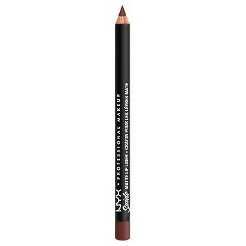 NYX PROFESSIONAL MAKEUP Delineador de labios mate de gamuza, aterciopelado, fórmula de larga duración para un aspecto definido de maquillaje de labios, Cold Brew (marrón)