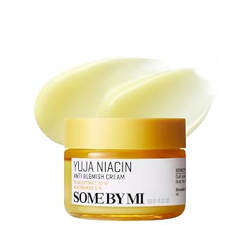 SOME BY MI Yuja Crema antimanchas de niacina – 2.02 onzas, 2.0 fl oz – Hidratante facial coreano de niacinamida al 5% para iluminar la piel de aspecto opaco – Removedor de manchas oscuras con alfa-bisabolol para la cara – Cuidado de la piel coreano