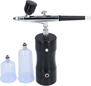 Kit de aerógrafo recargable inalámbrico portátil cepillo de aire para maquillaje arte de uñas uso al aire libre