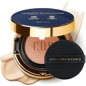PARIS Cojín de base de maquillaje LUMINÁRE – 21 Marfil Brillante | Brillo Radiante, Cobertura Completa, Adhesión Ligera, Acabado Luminoso, Maquillaje Coreano, 15 g (21 Marfil Brillante, 15