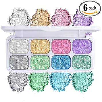COOL STORY 8 colores de cara mejilla resaltador paleta de maquillaje brillo brillo sombra de ojos paleta maquillaje de ojos