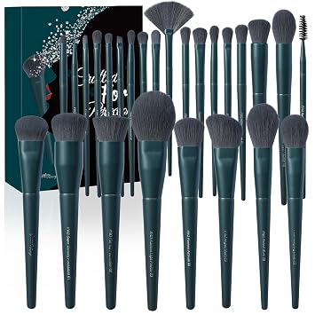 Bueart Design Juego de 26 brochas de maquillaje ultra suaves PRO (con caja