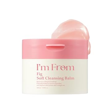 I'm From Bálsamo limpiador suave de higo, funde maquillaje y protector solar, removedor de maquillaje, todo tipo de piel, cuidado de la piel coreano, 3.38 onzas líquidas