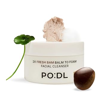 [PODL] Limpiador de bálsamo a espuma para maquillaje y eliminación de protector solar | Lavado facial de limpieza profunda | Cuidado exfoliante de poros Control de sebo equilibrio de humedad | Vegano cero irritación | Cuidado de la piel coreano 4.39 onzas