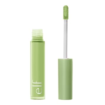 e.l.f. Corrector de color camuflaje para ojeras, corrector hidratante para iluminar debajo de los ojos, neutraliza la decoloración, infundido con ácido hialurónico, verde