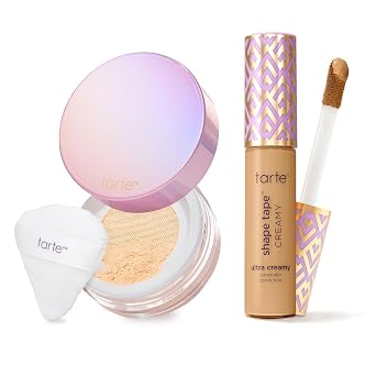 tarte Corrector cremoso de cinta de forma y polvo de ajuste sin arrugas