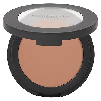 bareMinerals Gen Nude - Rubor en polvo prensado a base de minerales, uso durante todo el día, cobertura construible, acabado mate de enfoque suave, sin talco, vegano