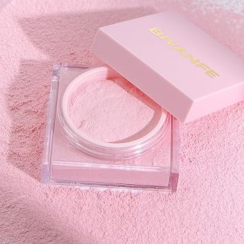 Polvo de ajuste suelto de larga duración con SPF 30+ sin talco, polvo de maquillaje facial difuminador, resistente al agua y al sudor, 1 kit