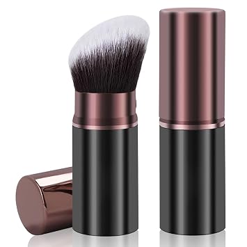 Cepillo retráctil Kabuki, cepillos profesionales del maquillaje del polvo