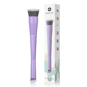 EIGSHOW Brocha de base y corrector de doble punta con cerdas de iones de