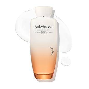 Sulwhasoo Essential Revitalizing Water EX | Tóner facial coreano hidratante | Extracto de hierbas coreanas | Equilibra y suaviza la textura de la piel | Tónico ligero para pieles secas, normales y mixtas, 4.22 onzas líquidas