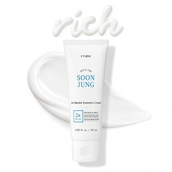 ETUDE SoonJung 2x Crema reparadora de barrera para pieles sensibles, 2.02