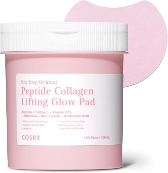 COSRX OneStep - Almohadillas de tóner de colágeno peptídico, cuidado de