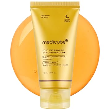 medicube Máscara de envoltura de ácido kójico Cúrcuma- Mascarilla facial