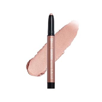 IT Cosmetics Superhero Delineador de ojos en barra resistente al agua de larga duración, mezclable en crema con imprimación incorporada, adecuado para ojos sensibles 1.4 g