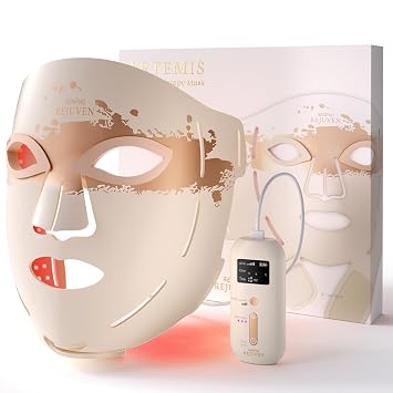 RENPHO Máscara de terapia de luz roja para cara, 324 LED, 850 nm NIR